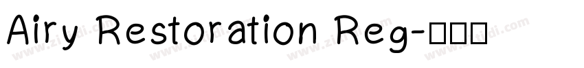 Airy Restoration Reg字体转换